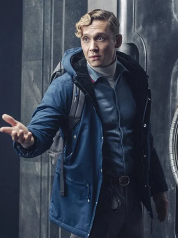 Ludwig Dieter Army of Thieves Blue Parachute Jacket With Hood