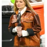 Luísa Sonza Brown Leather Jacket