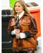 Luísa Sonza Brown Leather Jacket