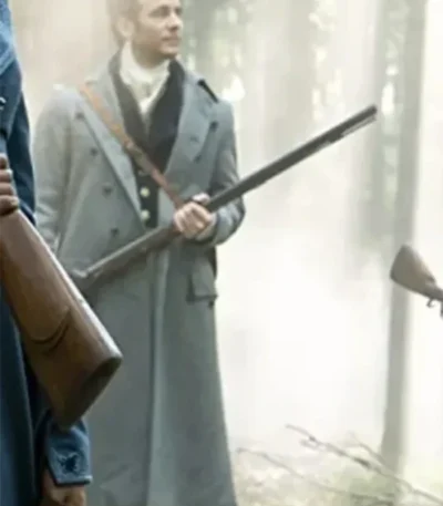Luke Thompson Bridgerton Grey Trench Coat