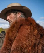 Mads Mikkelsen Chaos Walking Mayor Prentiss Brown Fur Coat
