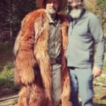 Mads Mikkelsen Chaos Walking Mayor Prentiss Brown Fur Coat