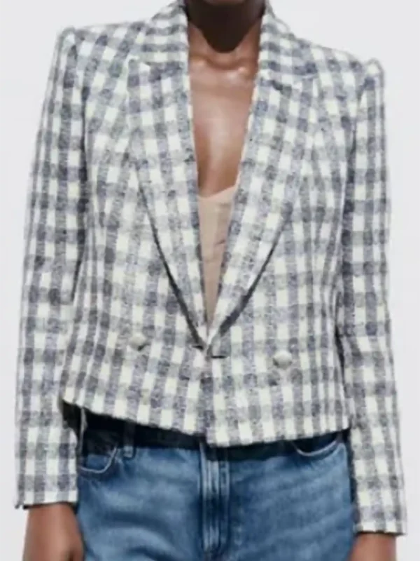 Maggie Horton Days of Our Lives Plaid Jacket