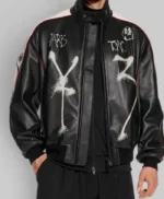 Mark Gonzales Y-3 Chito Leather Jacket