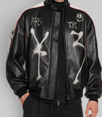 Mark Gonzales Y-3 Chito Leather Jacket