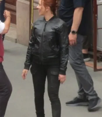 Marvel Black Widow 2021 Natasha Romanoff Bomber Jacket