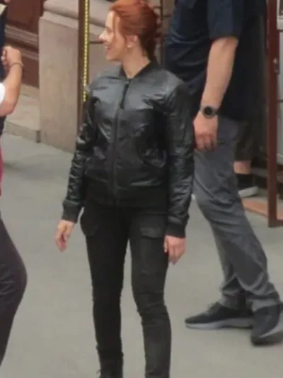 Marvel Black Widow 2021 Natasha Romanoff Bomber Jacket