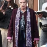 Matlock 2024 Kathy Bates Maroon Coat
