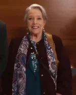 Matlock 2024 Kathy Bates Maroon Coat