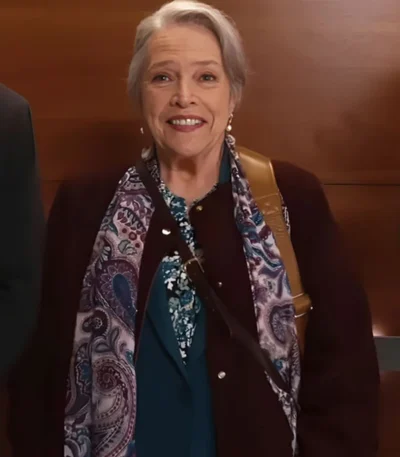 Matlock 2024 Kathy Bates Maroon Coat