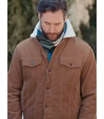 Matt Wells Christmas On The Alpaca Farm Brown Jacket
