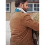 Matt Wells Christmas On The Alpaca Farm Brown Jacket