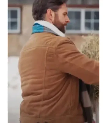 Matt Wells Christmas On The Alpaca Farm Brown Jacket