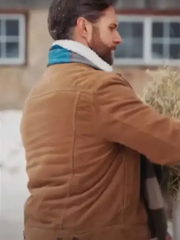 Matt Wells Christmas On The Alpaca Farm Brown Jacket