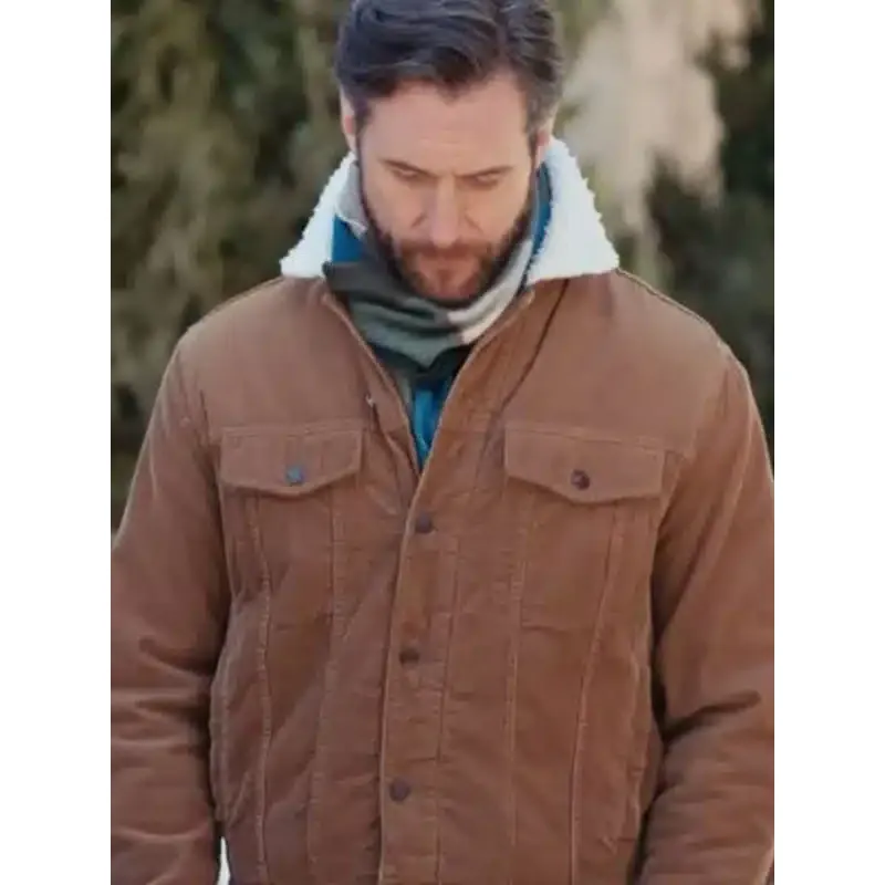 Matt Wells Christmas On The Alpaca Farm Brown Jacket Matt Wells Christmas On The Alpaca Farm Brown Jacket