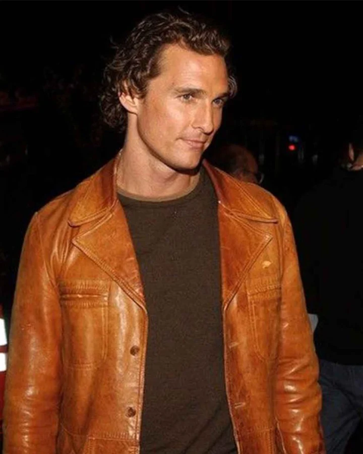 Matthew McConaughey Brown Leather Jacket Matthew McConaughey Brown Leather Jacket