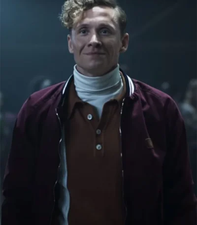 Matthias Schweighöfer Army of Thieves Ludwig Dieter Burgundy Jacket