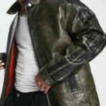 Maya Jama Green Leather Jacket