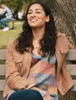 Meaghan Rath Children Ruin Everything S02 Brown Suede Jacket