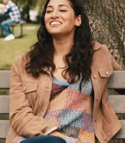 Meaghan Rath Children Ruin Everything S02 Brown Suede Jacket