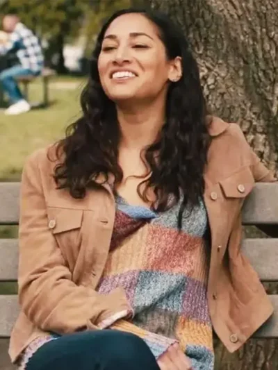 Meaghan Rath Children Ruin Everything S02 Brown Suede Jacket