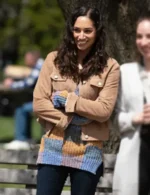 Meaghan Rath Children Ruin Everything S02 Brown Suede Jacket