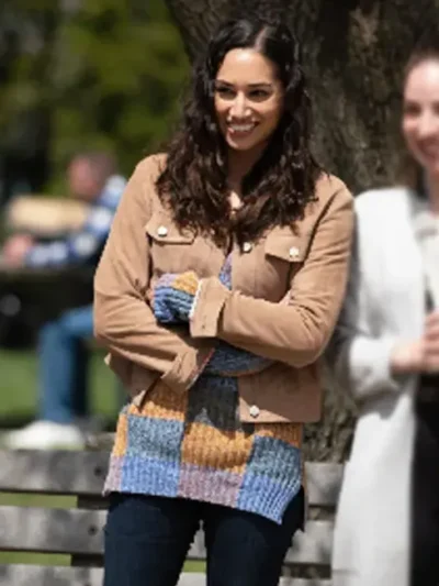 Meaghan Rath Children Ruin Everything S02 Brown Suede Jacket