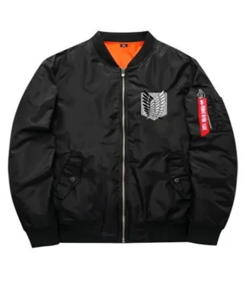 Men and Women Attack On Titan Survey Corps Black Jacket