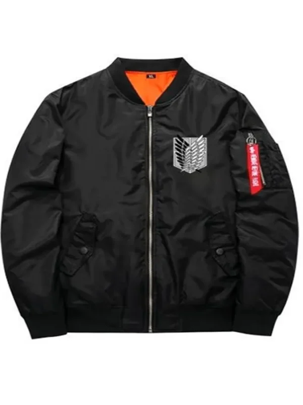 Men and Women Attack On Titan Survey Corps Black Jacket
