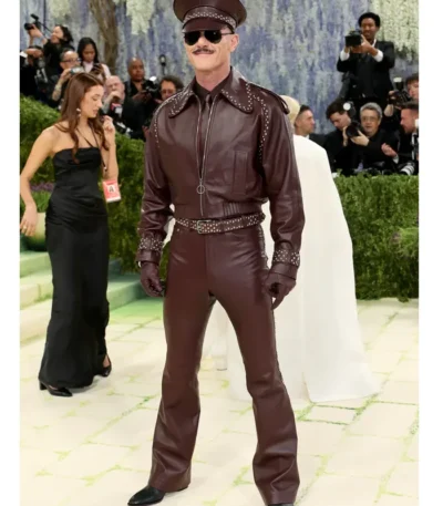 Met Gala 2026 Luke Evans Studded Leather Suit
