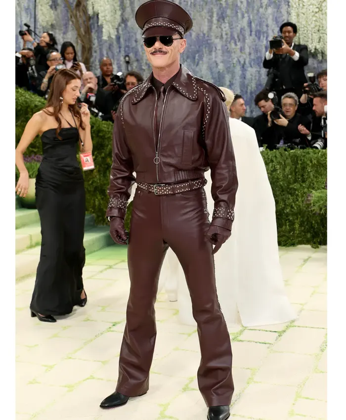 Met Gala 2026 Luke Evans Studded Leather Suit Met Gala 2026 Luke Evans Studded Leather Suit