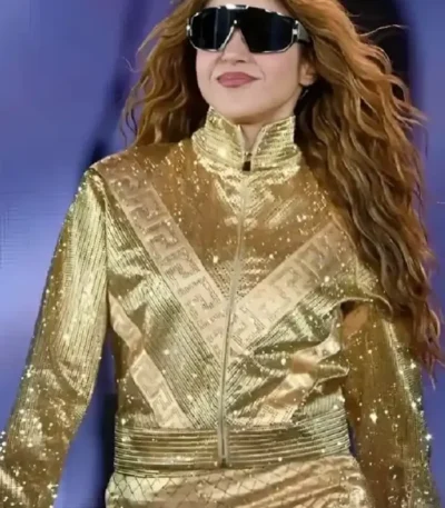 Mexico City Shakira Golden Jacket