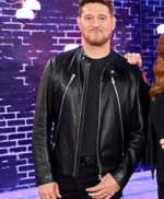 Michael Buble The Voice S28 Leather Jacket