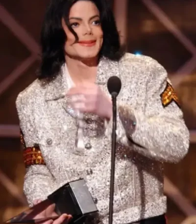 Michael Jackson Silver Sequin Jacket