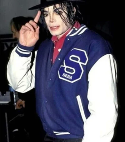 Michael Jackson Sonic The Hedgehog Varsity Jacket