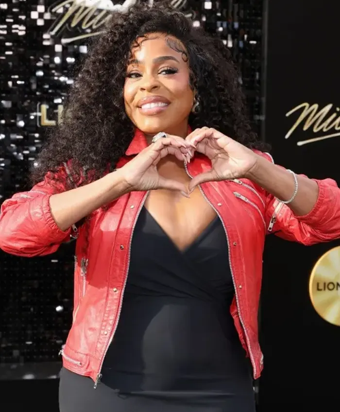 Michael Premiere Niecy Nash Red Jacket Michael Premiere Niecy Nash Red Jacket