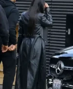 LA 2026 Michelle Saniei Leather Trench Coat