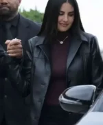 LA 2026 Michelle Saniei Leather Trench Coat