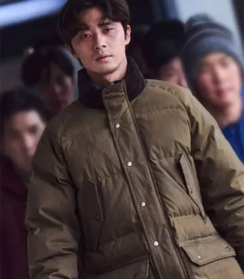 Min-sung Concrete Utopia 2023 Brown Puffer Jacket