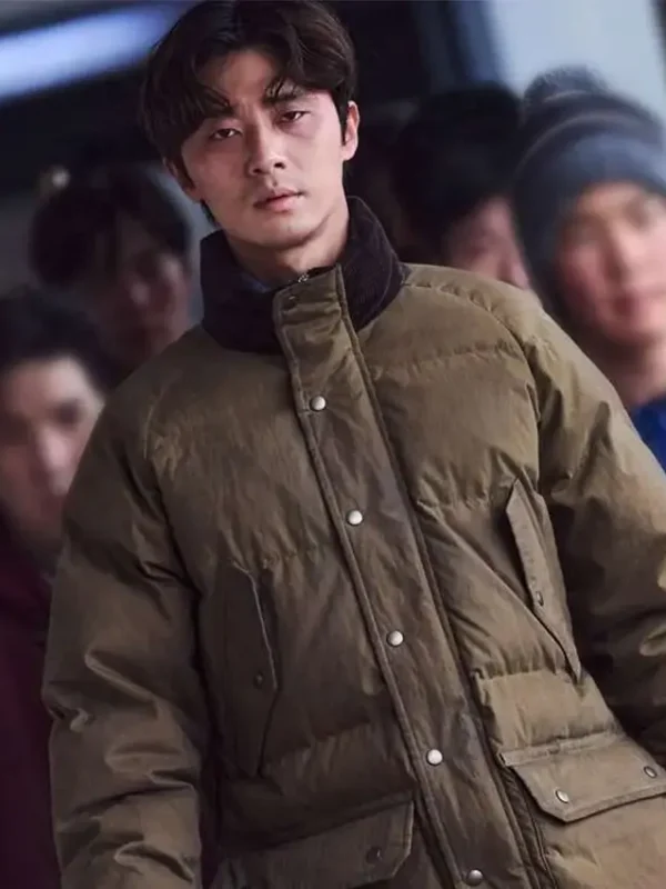 Min-sung Concrete Utopia 2023 Brown Puffer Jacket