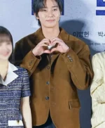 Min-sung Movie Premier Concrete Utopia Brown Blazer