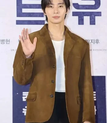 Min-sung Movie Premier Concrete Utopia Brown Blazer
