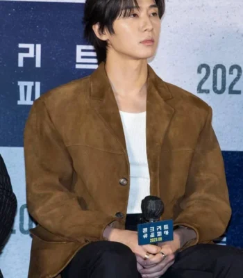 Min-sung Movie Premier Concrete Utopia Brown Blazer