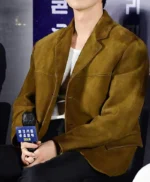 Min-sung Movie Premier Concrete Utopia Brown Blazer