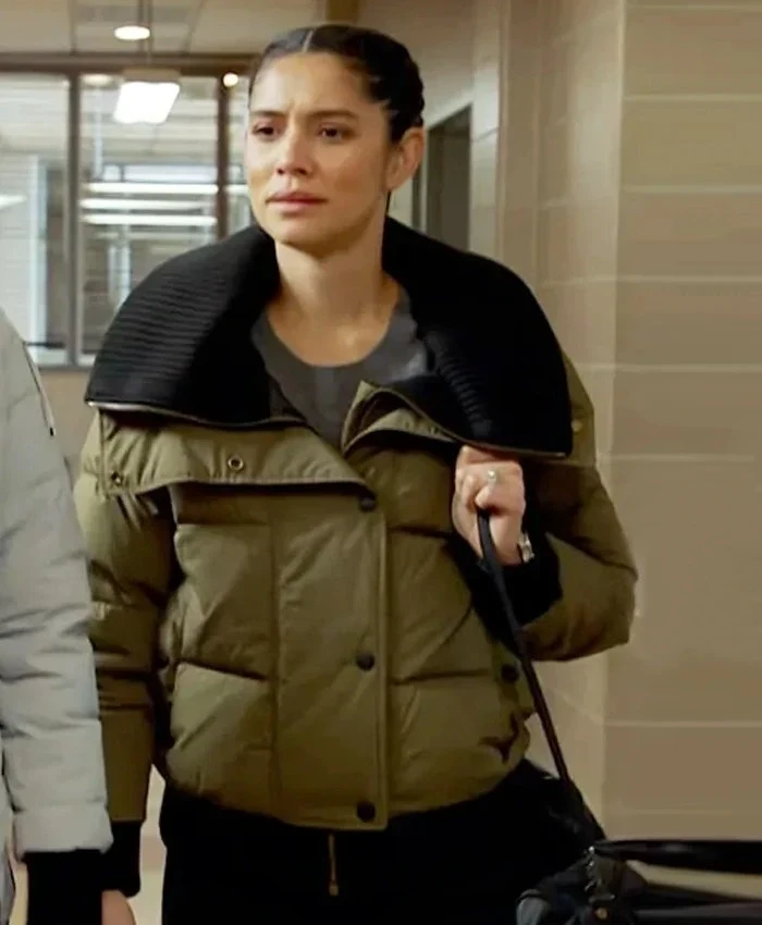 Miranda Rae Mayo Chicago Fire S13 Green Jacket Miranda Rae Mayo Chicago Fire S13 Green Jacket