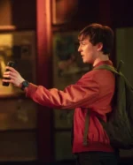 Missing You Oscar Kennedy Red Bomber Jacket