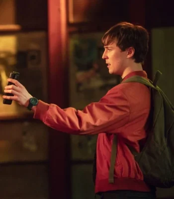 Missing You Oscar Kennedy Red Bomber Jacket