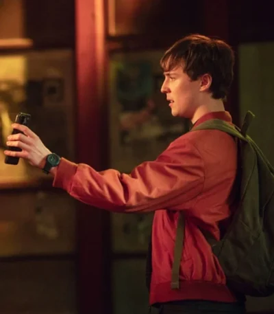 Missing You Oscar Kennedy Red Bomber Jacket