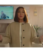 Molly Novak Loot Beige Leather Jacket