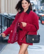 New York City Monica Barbaro Red Jacket